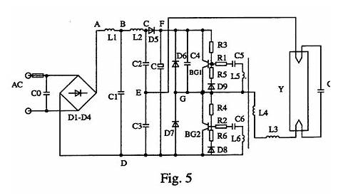 electronic ballast circuit diagram