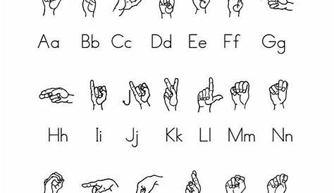 Beginner Sign Language Worksheets Pdf – Thekidsworksheet