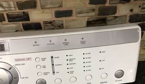 LG Tromm Gas Dryer Control Panel Interface DLG2524W (NO Control Board