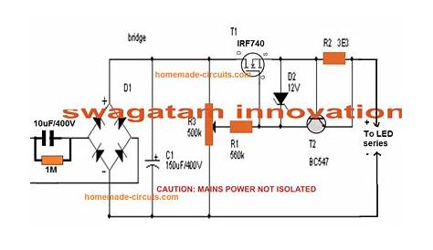 led bulb driver circuit diagram