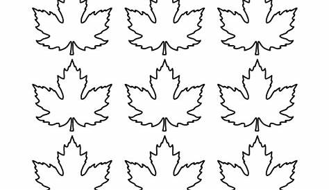 printable maple leaf template