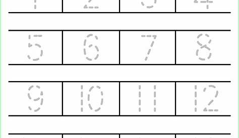 number tracing worksheets for preschool