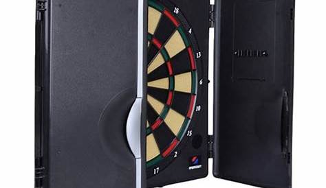 Sportcraft 2000 Electronic Dartboard and Cabinet Set with 32 Games - Tanga