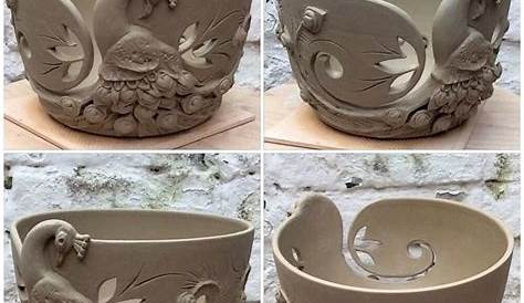 clay slab technique - Google Search | Ceramic yarn bowl, Handmade