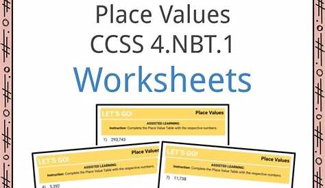 Numbers & Operations in Base Ten: Place Values CCSS 4.NBT.1