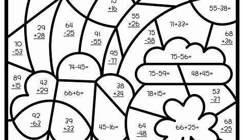 Double Digit Addition Coloring Pages - Coloring Home