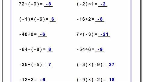 multiplication and division worksheets grade 6
