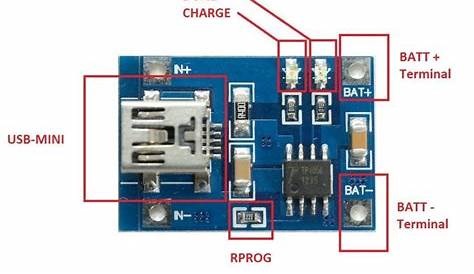 tp4056 module with battery protection circuit