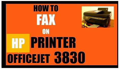 How To FAX on HP OfficeJet 3830 All-In-One Printer, review. - YouTube
