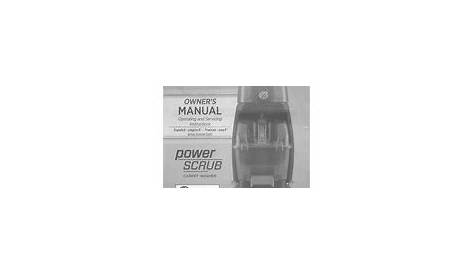 Hoover POWER SCRUB Manuals | ManualsLib