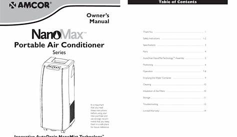 Challenge Air Conditioner Manual / Commercial Cool Portable Air