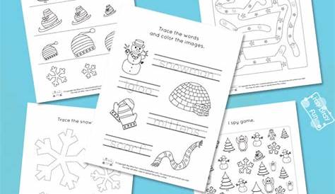 kindergarten winter worksheets