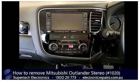 How to remove Mitsubishi Outlander Stereo (#1020) - YouTube