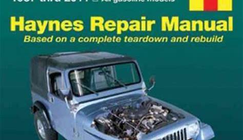 Jeep Wrangler 1987-2011 Haynes Service Repair Manual - australia
