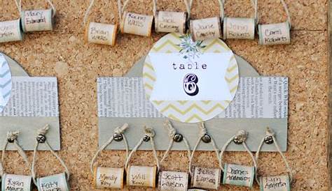 wedding table seating chart ideas