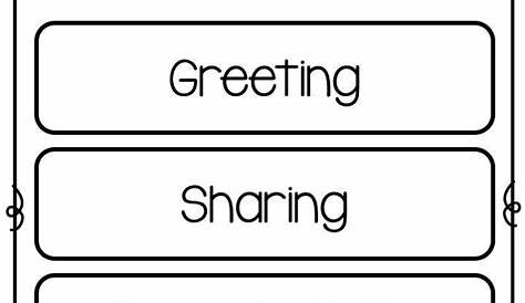 morning meeting worksheet 1st grade