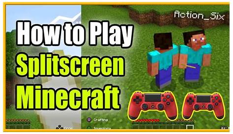 how to play split screen in minecraft
