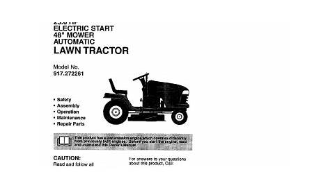 LAWN TRACTOR | Manualzz