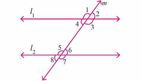 parallel lines transversal angles worksheet