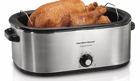 Hamilton Beach 22 Quart Roaster Oven, Fits 28 lb Turkey, Stainless