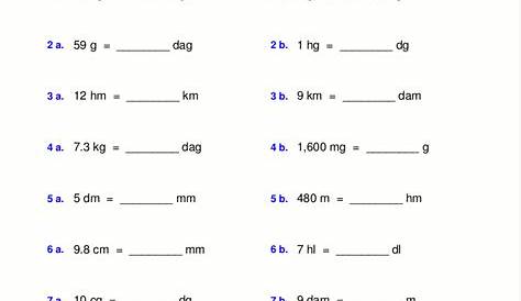 33 Metric System Conversions Worksheet Answers - support worksheet