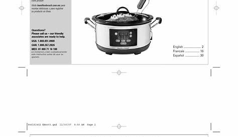 Hamilton Beach Slow Cooker Manual | Slow Cooker | Foods