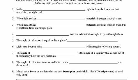 reflection-refraction-worksheet