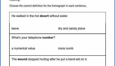 vocabulary worksheets 5th grade