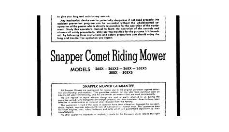 Snapper 2-6135 Lawn Mower User Manual | Manualzz