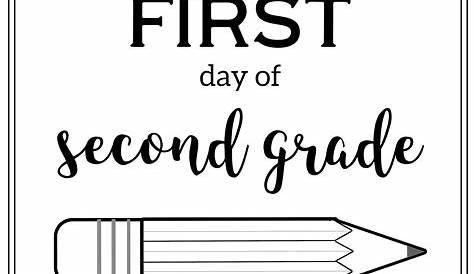 Free Printable First Day of School Sign {Pencil} - Paper Trail Design