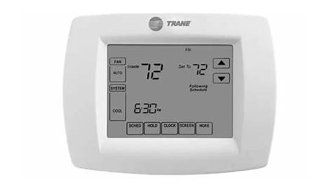 Trane TCONT800 Touch Screen Thermostat Manual