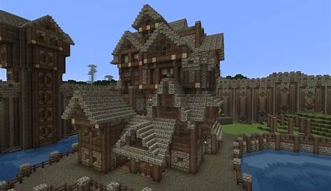 Minecraft medieval mansion schematic