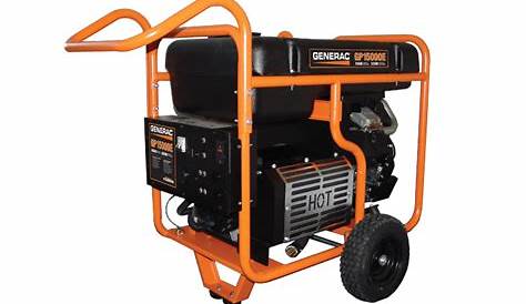 Generac 15kW 5734 GP15000E Series Portable Generator 49 ST - Empower