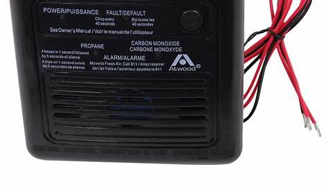 Atwood RV Carbon Monoxide and Propane Gas Detector - 12 Volt - Black