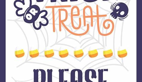7 Best Images of Take One Printable Halloween Signs - Printable Please