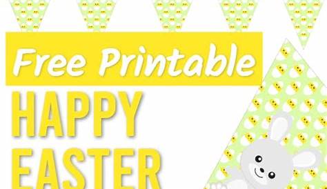 Printable Easter Decorations (5 FREE sets you'll want for your Easter