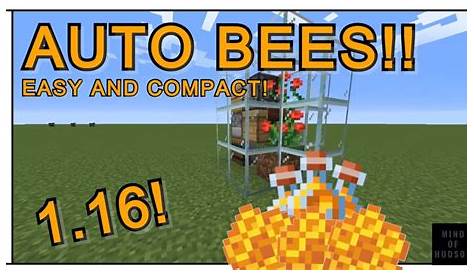 Minecraft 1.16 - Automatic Bee Farm - Compact and Easy! - YouTube