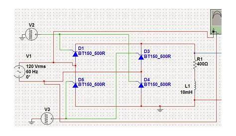 scr rectifier circuit diagram
