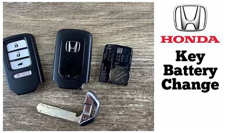 Honda Smart Key Remote Fob Battery Change - How To Remove Replace Honda