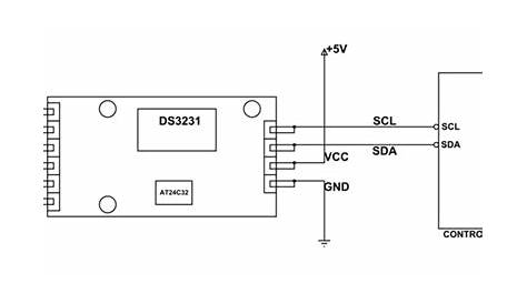 ds3231 rtc module circuit diagram