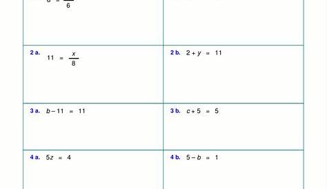 linear equations worksheet year 10