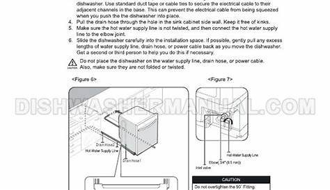 Samsung DW80M2020US Top Control Dishwashing Machine Installation Guide