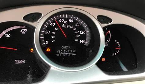 2007 toyota highlander vsc light reset