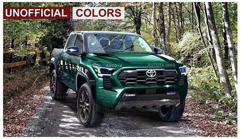 ThreeEightTwoSixSevenNineOne: 2024 Toyota Tacoma Trd Pro Colors