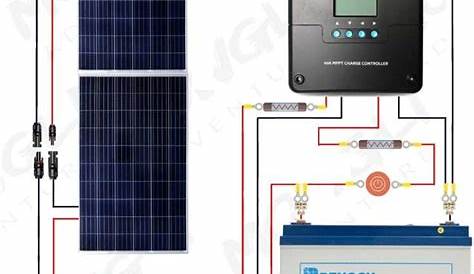 solar panel wiring diagram schematic