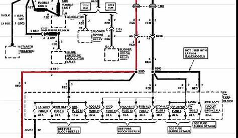 2000 chevy s10 wiring harness diagram