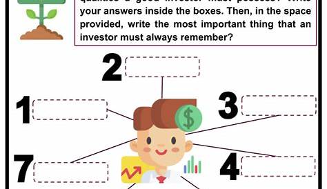 investment worksheets for students