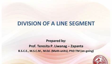 Lesson 4 division of a line segment