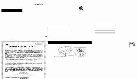 User manual Sony CFD-S05 (English - 2 pages)