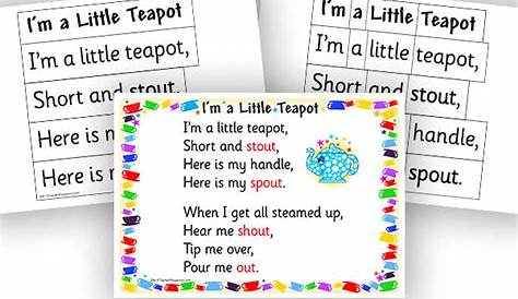 words to i'm a little teapot